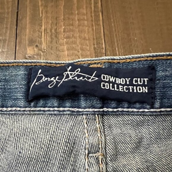 Wrangler George Strait Jeans Relaxed Fit Cowboy Cut Flex Denim Size 42x36 - Picture 4 of 6